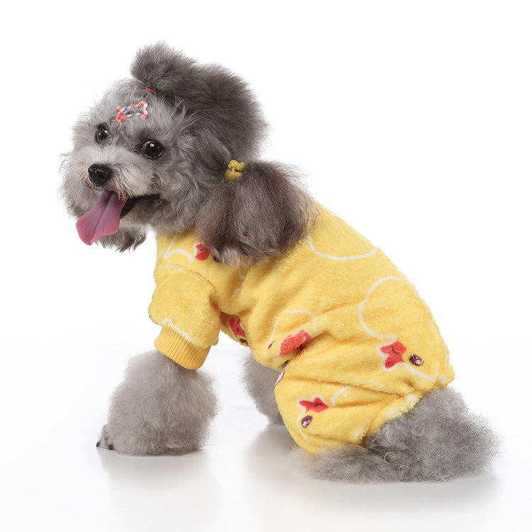 Cross-border selling ten thousand Christmas pet clothes personalized clothing dog four-legged clothing autumn long sleeve home clothing wholesale