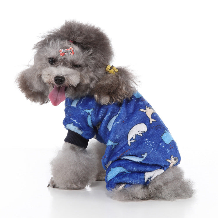 Cross-border selling ten thousand Christmas pet clothes personalized clothing dog four-legged clothing autumn long sleeve home clothing wholesale