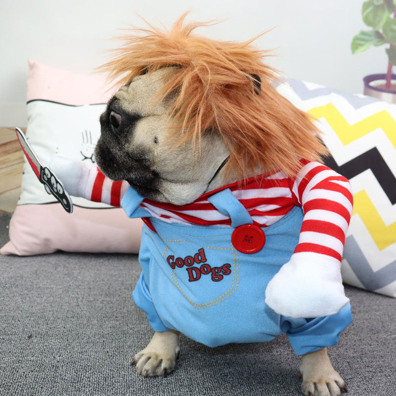 Amazon Dog Clothes Wholesale Three-Dimensional Transformation Clothes Dog Halloween Funny Costumes Puppy Christmas Clothes