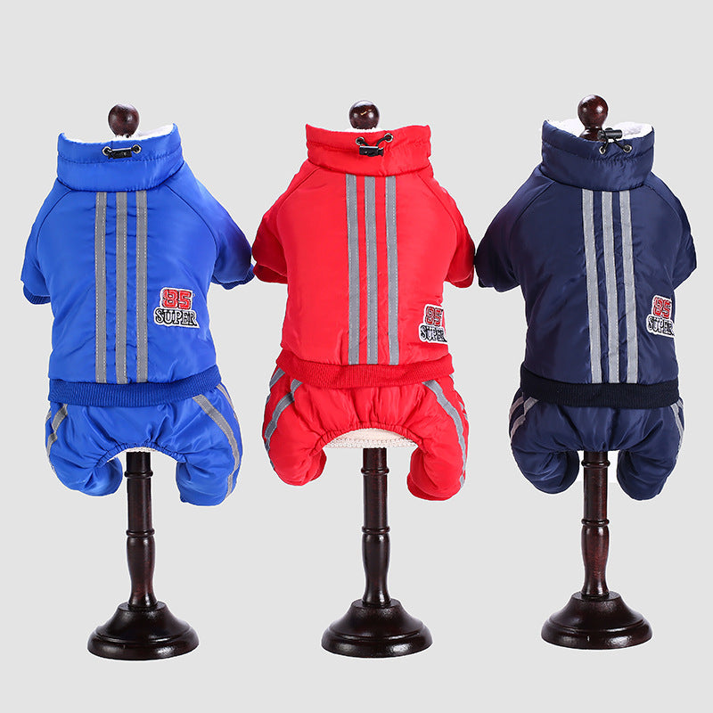 Dog clothes autumn and winter pet cotton-padded coat Teddy dog clothes cotton-padded coat new medium and small dog pet clothes