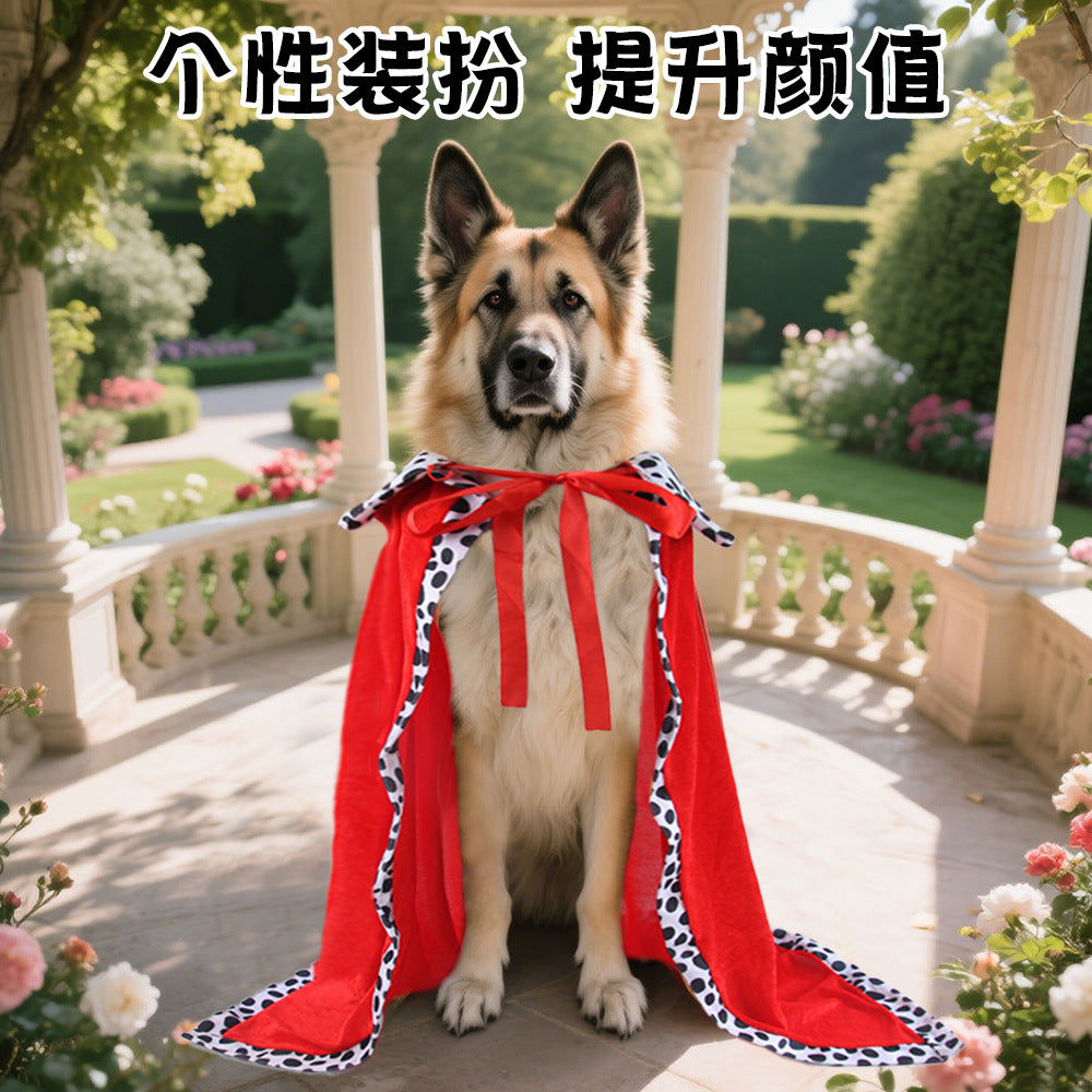 Amazon's New Pet Dog Transforms into a King's Cloak Pet Party Funny Decorative Cloak Transformation Costume