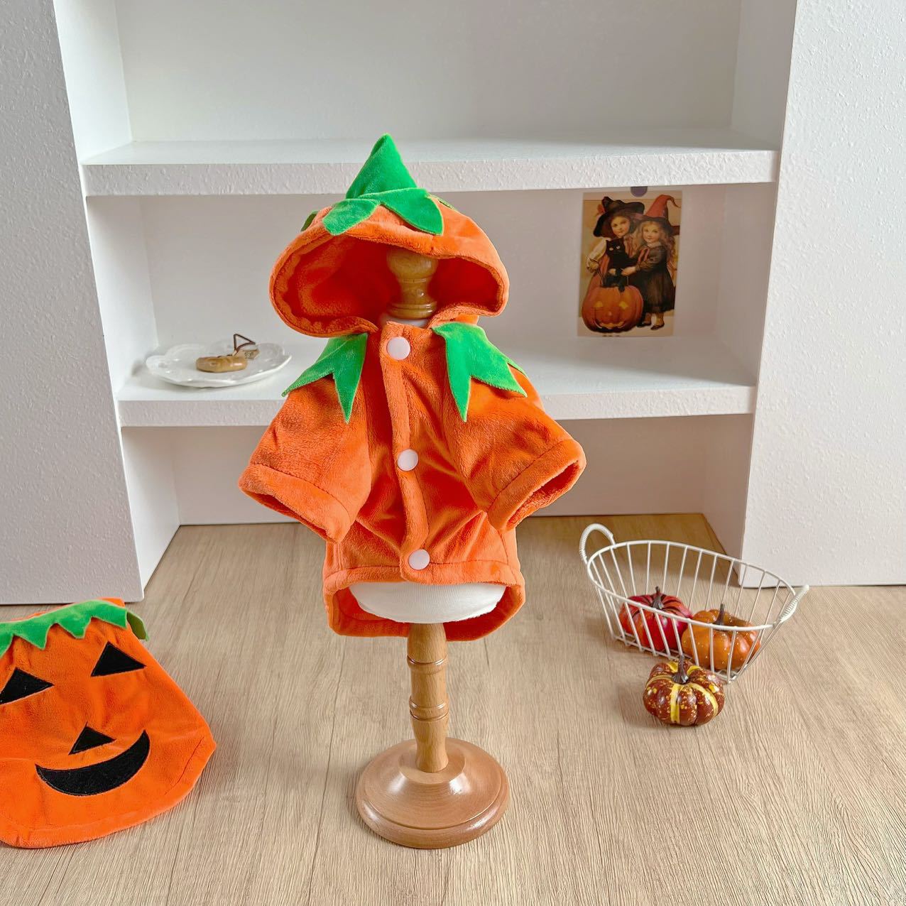 Cross-Border Amazon Best-Selling Halloween Dog Pumpkin Funny Costumes for Small and Medium-Sized Dogs Universal Funny Pet Clothes